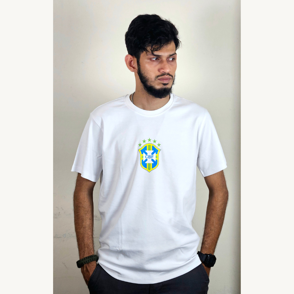 Brazil T-Shirt - White, 200GSM