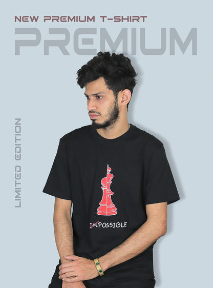 Premium Printed T-Shirts – Black