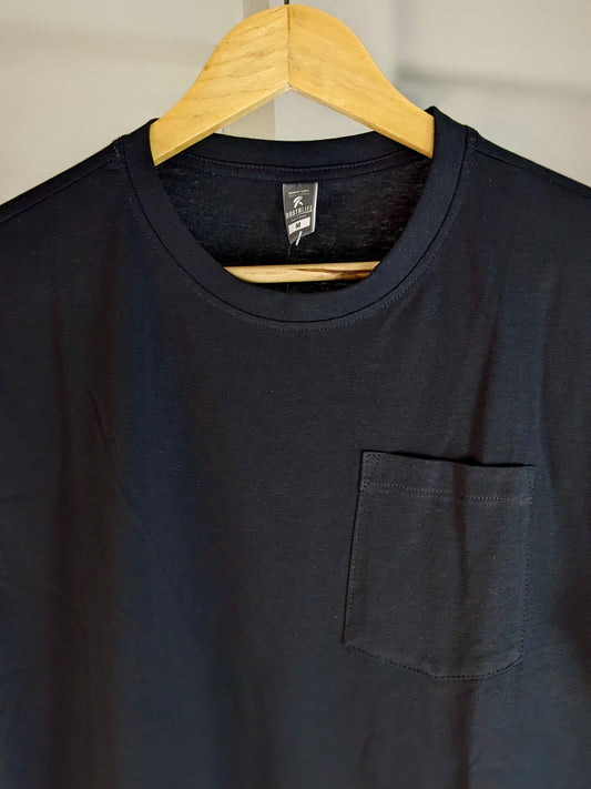 Premium Solid Pocket T-Shirt - Black