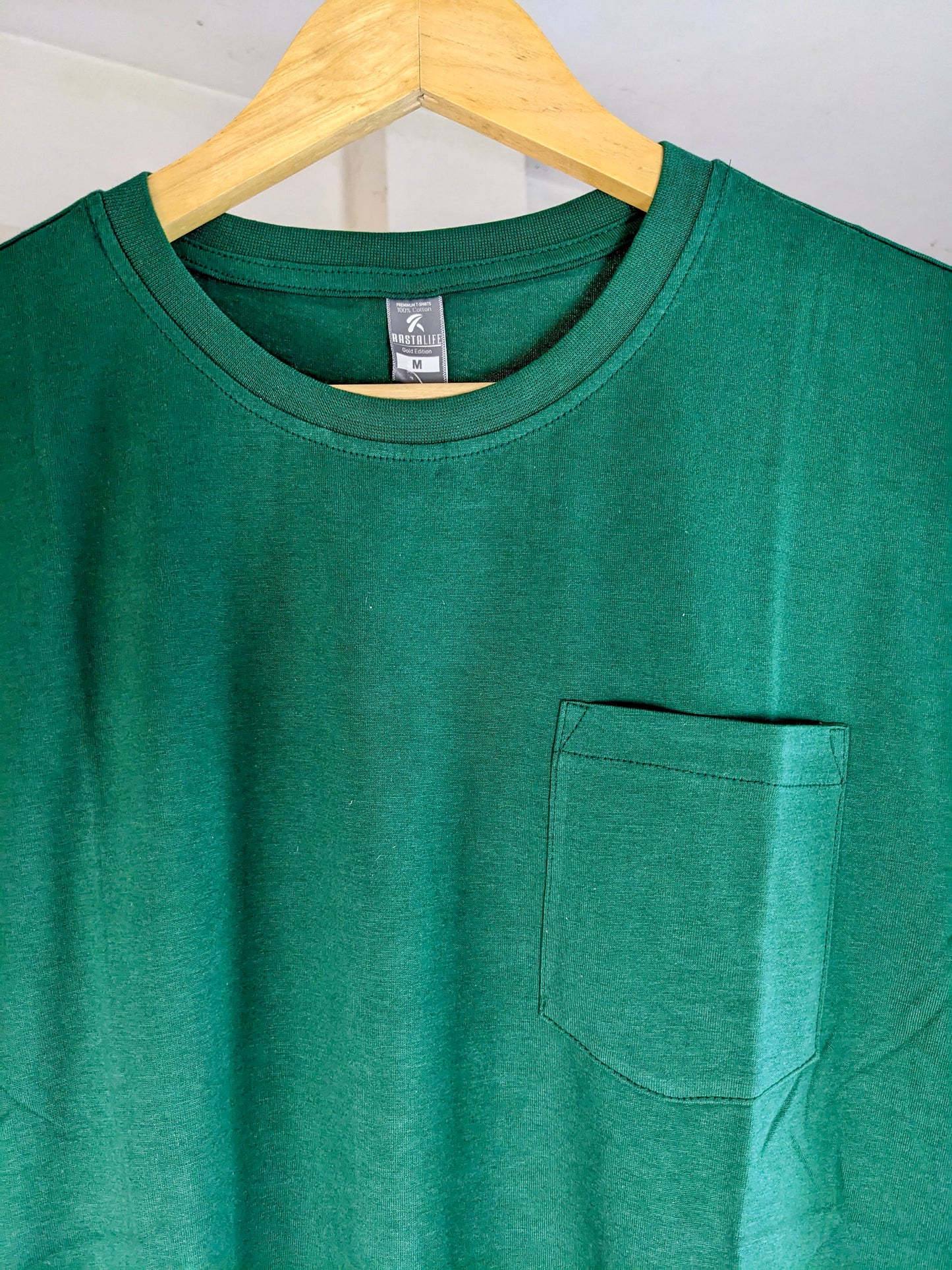 Premium Solid Pocket T-Shirt - Bottle Green