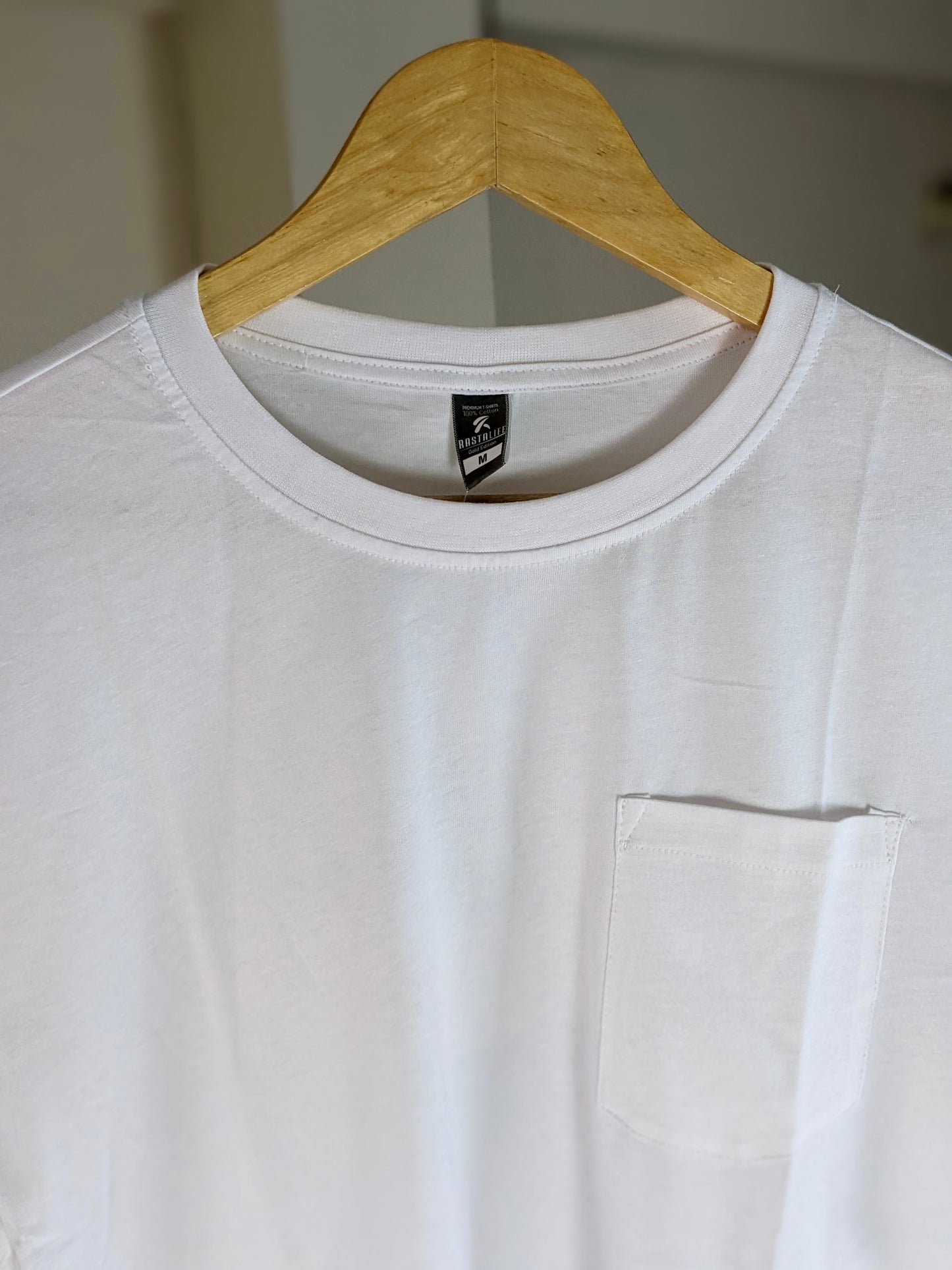 Premium Solid Pocket T-Shirt - White