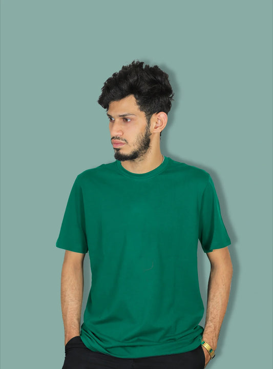 Premium Solid T-Shirt - Bottle Green