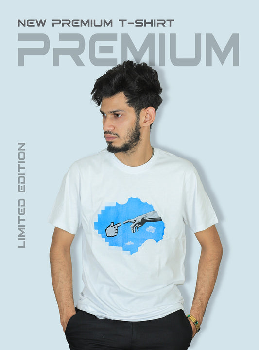 Premium Printed T-Shirts – White