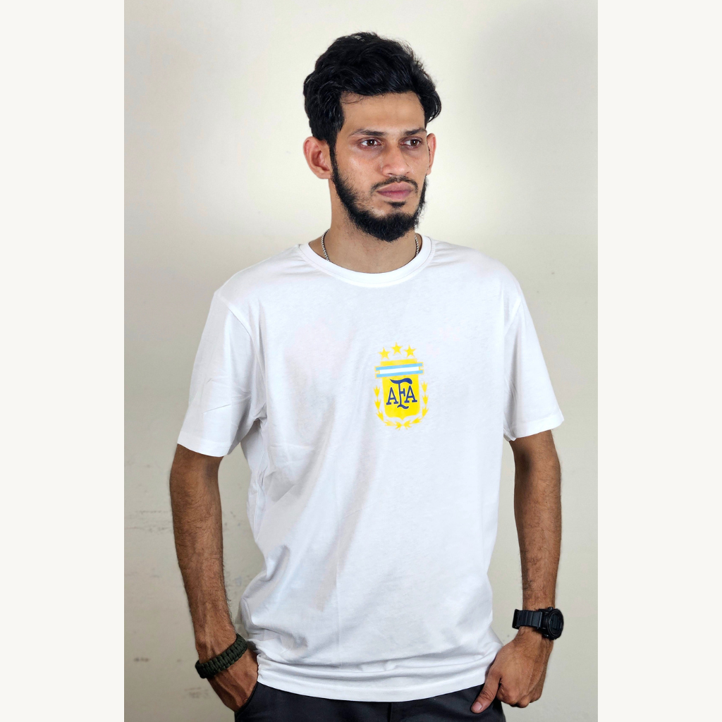 Argentina White T-Shirt - 180GSM
