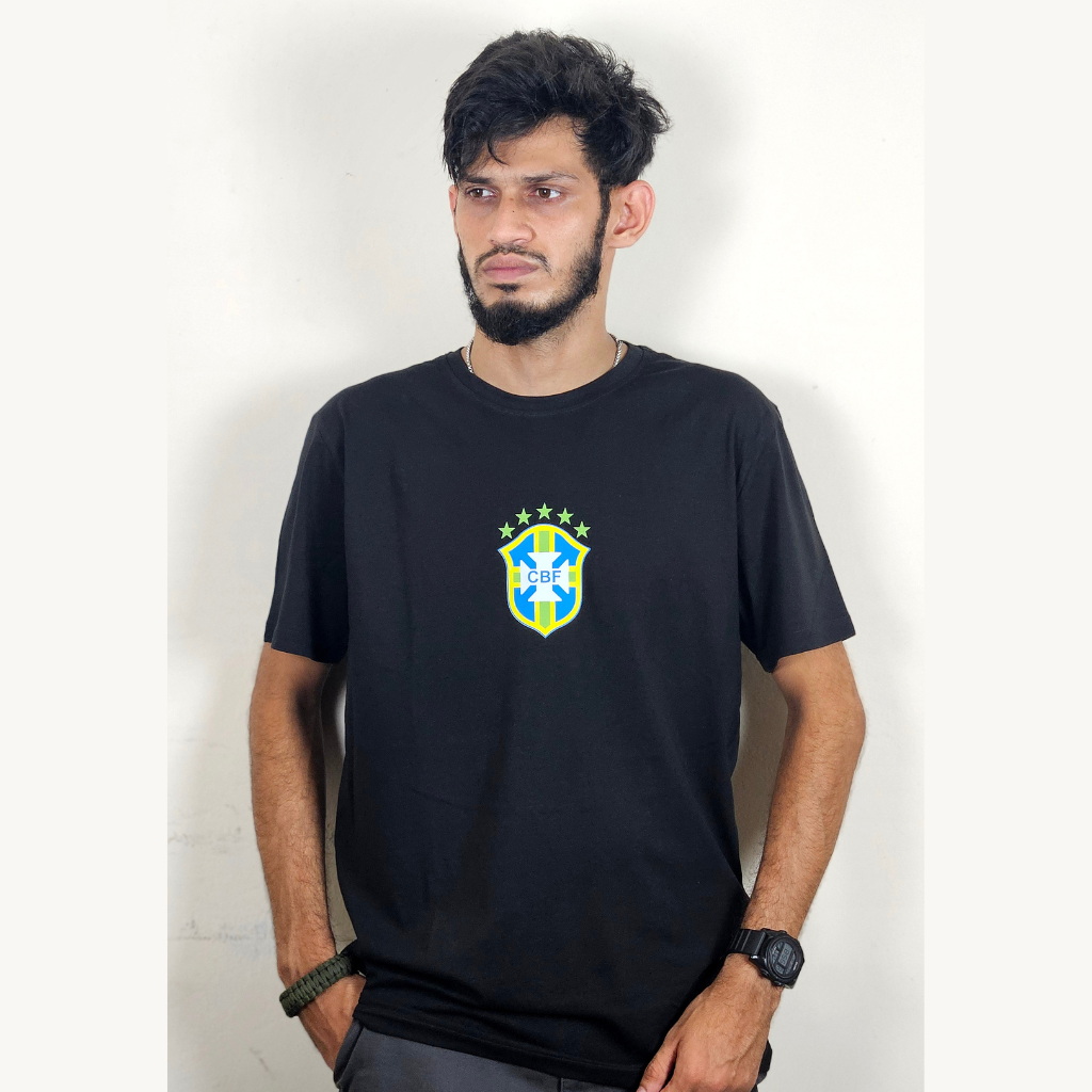 Brazil T-Shirt - Black, 180GSM