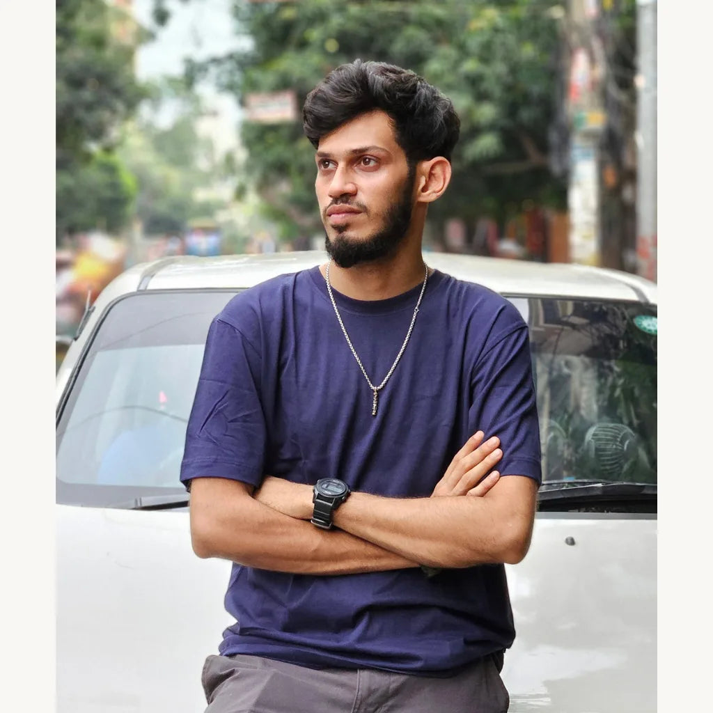 [NEW] Premium Solid T-Shirt - Navy Blue