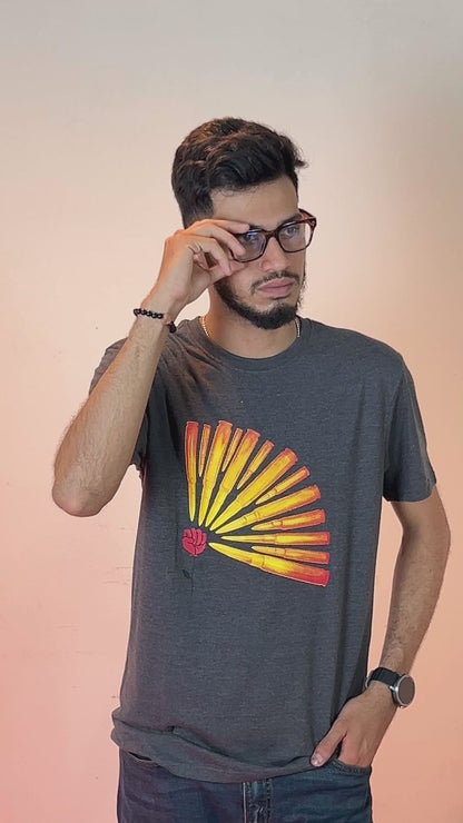 Premium Printed T-Shirts – Gray