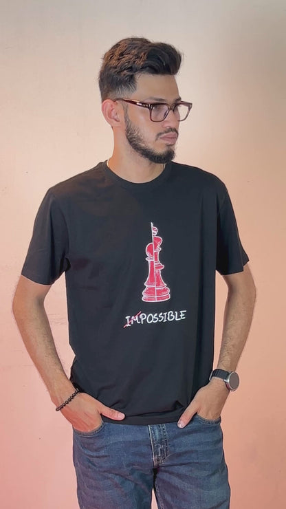 Premium Printed T-Shirts – Black