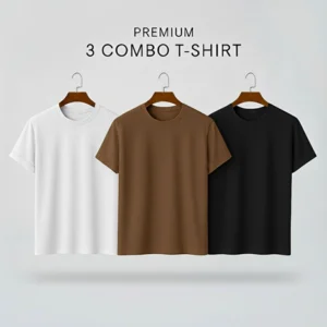premium half sleeve t shirts white, black, mint (3 pack) (copy)